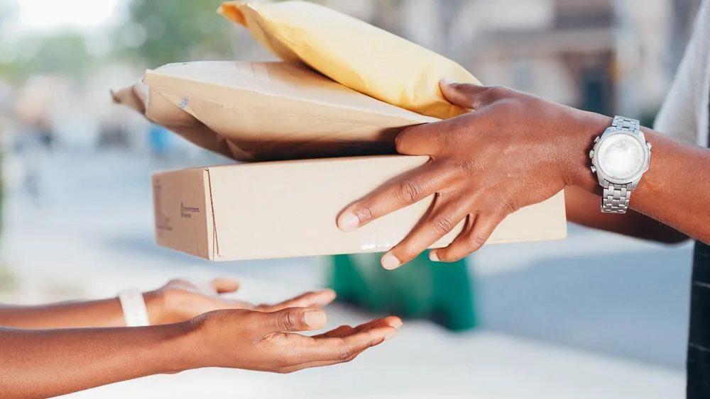 postage parcels being delivered