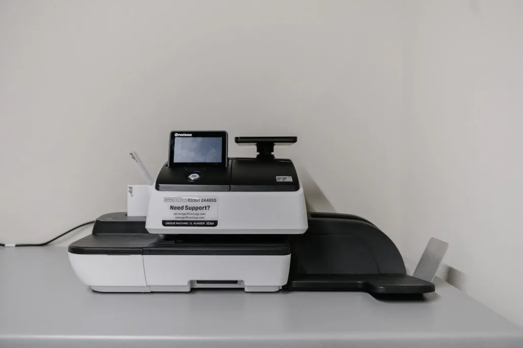 Franking machine at The Office Group