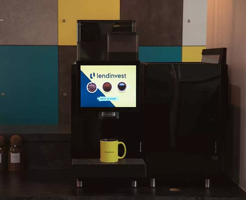 Lendinvest coffee machine, supplied by Officeology