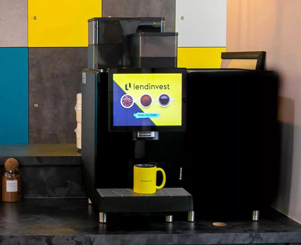 Officeology supplied Lendinvest coffee machine